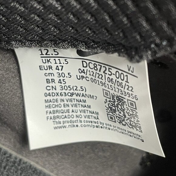 NIKE ZOOM RIVAL DISTANCE BLACK TRACK SPIKES DC8725-001 MENS SIZE 12.5 NEW BLACK - Picture 8 of 9